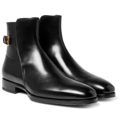 New Handmade Men Black Ankle High Boot, Leather Boot