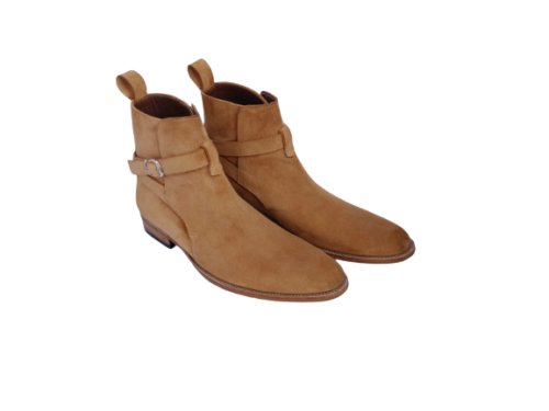 New Mens Beige suede Jodhpurs boot, Men casual wear ankle boots