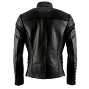 Punk New Mens Real Leather Jacket, Steam Jacket Coat Leather Coat Jacket