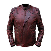 Handmade New Racers Cafe Club Wexed Burgundy Leather Slim Fit Biker Fashion Jacket