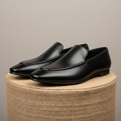 Men's Cow Leather Slip-On Loafers - pedestal-view