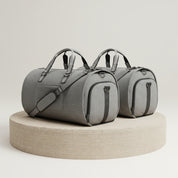 Men's Canvas Duffel Bag with Shoe Compartment - pedestal-view