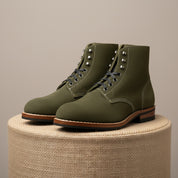 Men's Hunter Green Suede Ankle Boots - pedestal-view