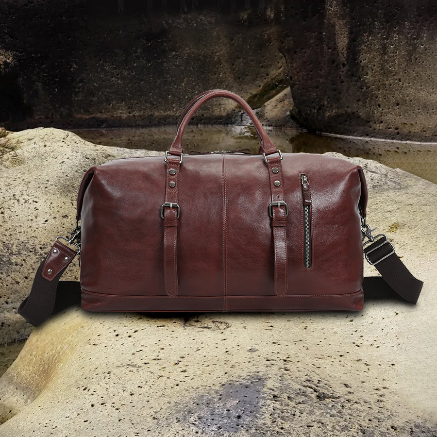 Premium Handcrafted Leather Duffel Bag -Timeless Elegance for Every Journey