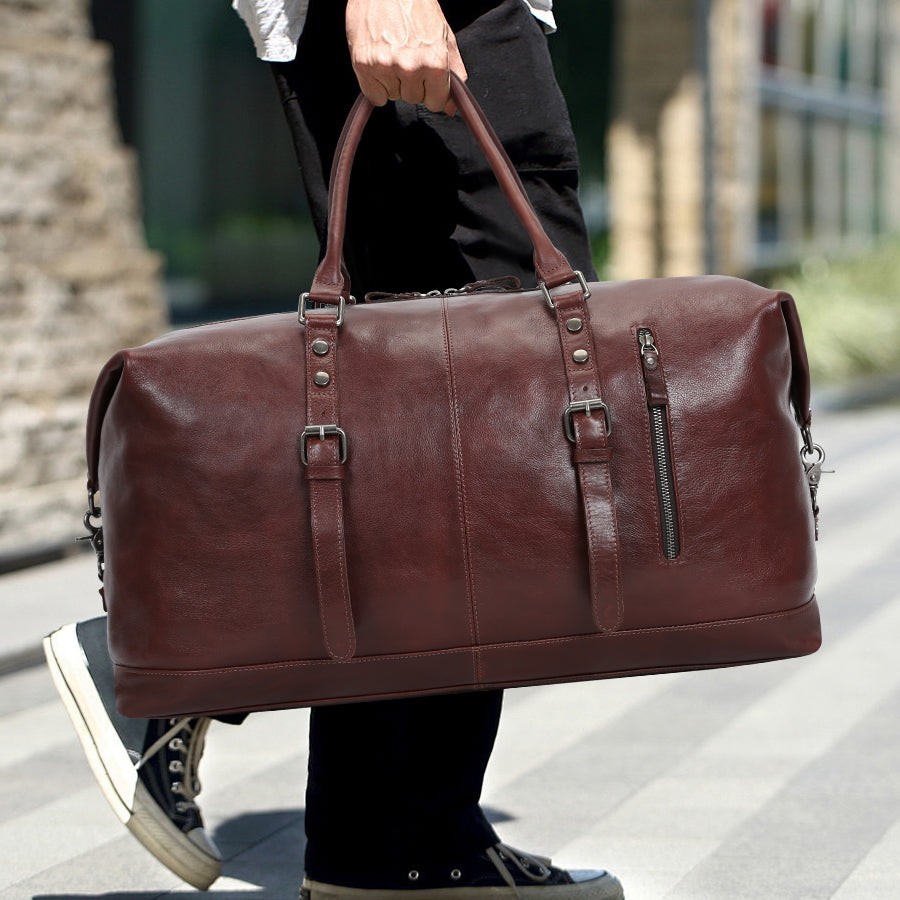 Premium Handcrafted Leather Duffel Bag -Timeless Elegance for Every Journey