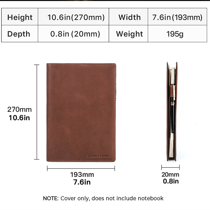 Premium Leather Notebook Cover: Handmade, Durable, and Stylish