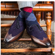 Handmade Formal Shoes Two Tone Shoes, Men Wingtip Dress Shoes, Shoes