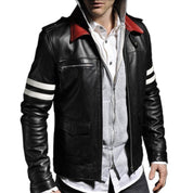 Embroidery Leather Jacket | Alex Mercer Style - Image 2