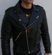 Black Biker Leather Jacket