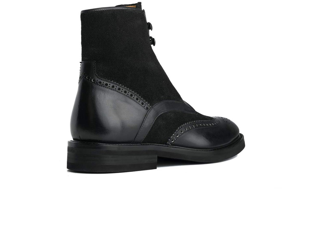 Men Black Combat Boots, Boots, Wing Tip Ankle Boots