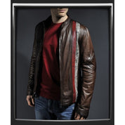 Men Brown Leather Jacket, Mens Biker Jacket, Casual Leather Jackets