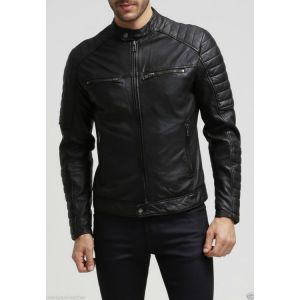 Black Leather Motorcycle Jacket
