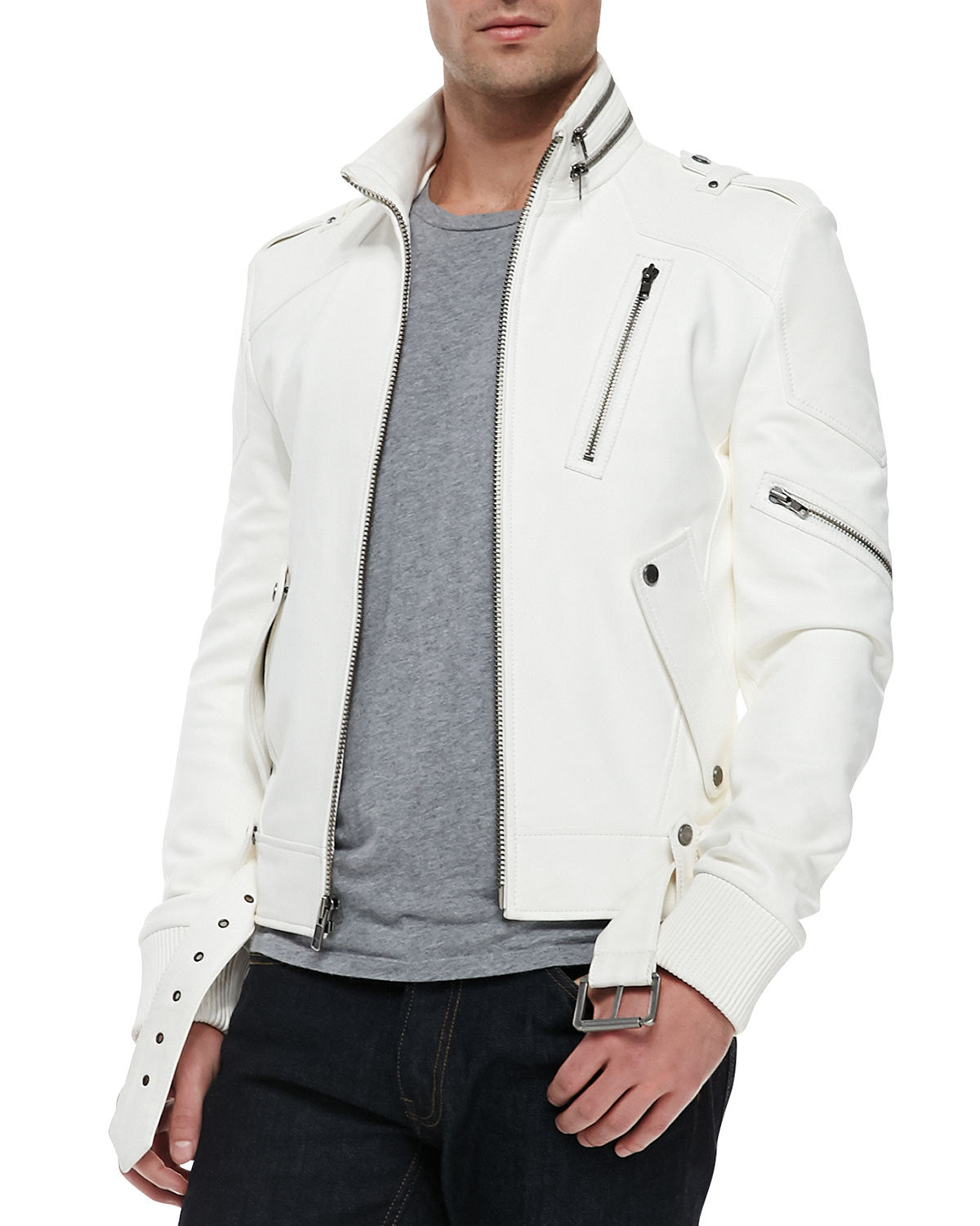 Men Fashion Leather Jacket, Mens Genuine Leather Jacket, Jackets