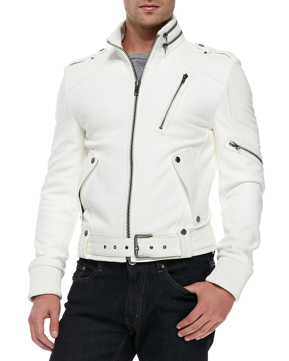 Men Fashion Leather Jacket, Mens Genuine Leather Jacket, Jackets