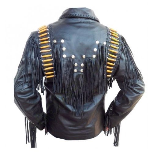 Men Western Leather Jacket,Suede Leather, Cowboy Jacket, Black Jacket