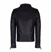 Mens Genuine Real Lambskin Leather Motorcycle Jacket, New Motorcycle Jacket