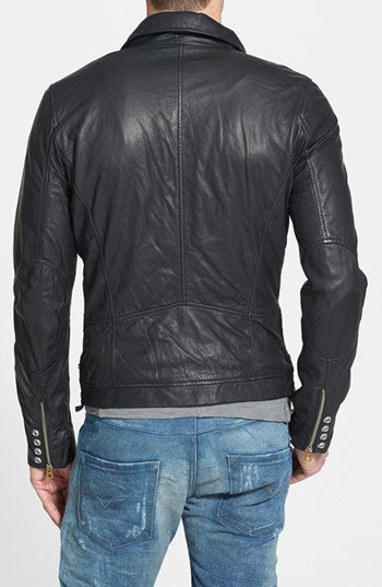 Mens Leather Jacket, Mens Black Jacket, Men's Motorcycle Leather Jacket