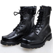 New Men Black Boots, Men Combat Boot, Men Lace up Boot, Mens