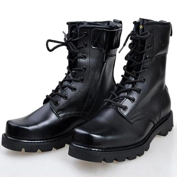 New Men Black Boots, Men Combat Boot, Men Lace up Boot, Mens