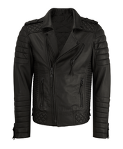New Men Fashion Trend Black Motorcycle Leather Jacket, Biker Fashion