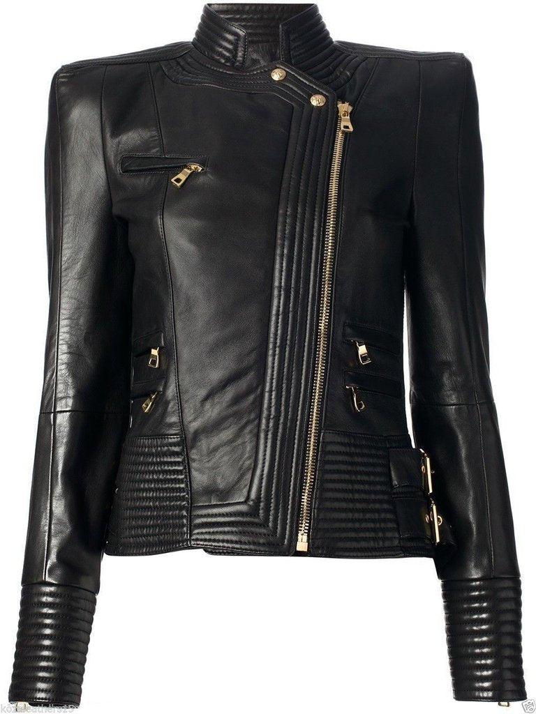 Women Black Leather Jacket, Leather Jackets For , Fashion Jacket