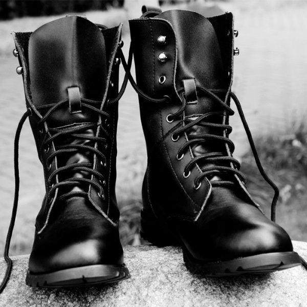 Rider Boots for Mens, Men Biker Leather Boots, Boots