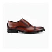 side-view - Cow Leather Oxford Brogue Dress Shoes