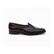 Men's Black Leather Moccasins - side-view