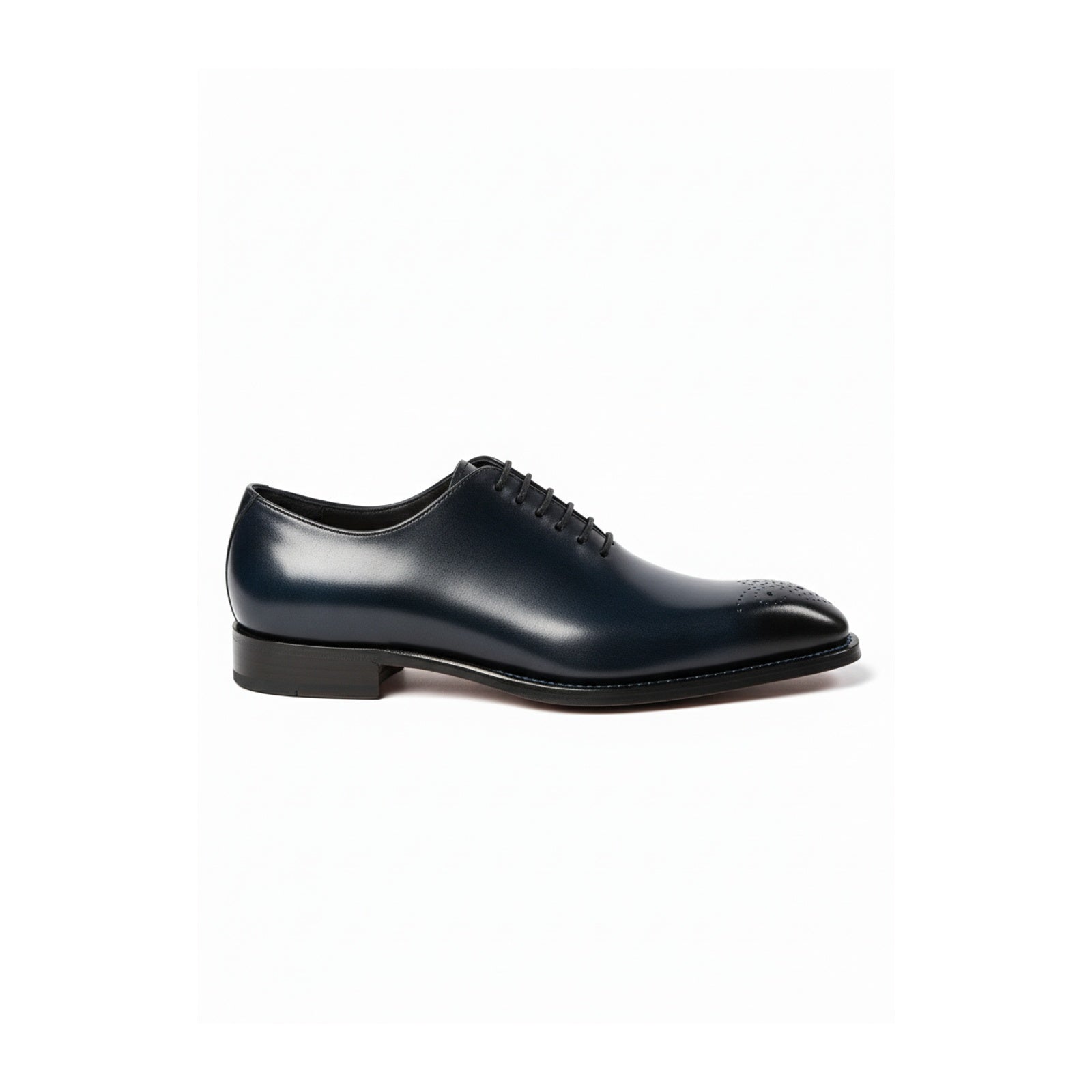 Men's Black Leather Tuxedo Shoes - side-view