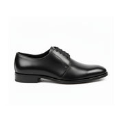 Men's Black Leather Lace-up Dress Shoes - side-view