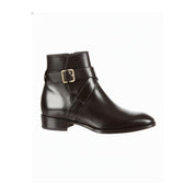 Handmade Mens Black Leather Boots, Men Black Jodhpurs Leather Boot - side-view