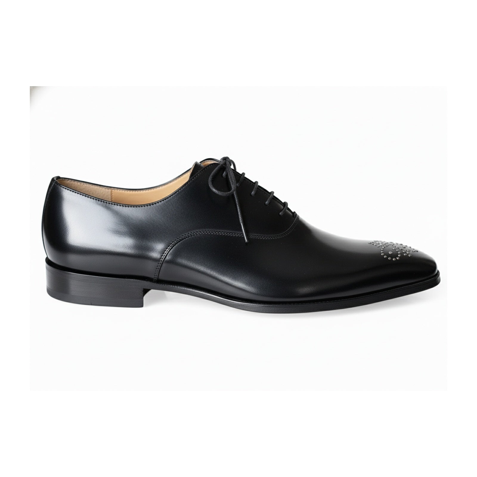 Handmade Mens Formal Shoes, Mens Fashion Black Dress Shoes, Mens Shoes - side-view