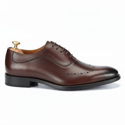 Men's Black Leather Formal Dress Shoes - side-view