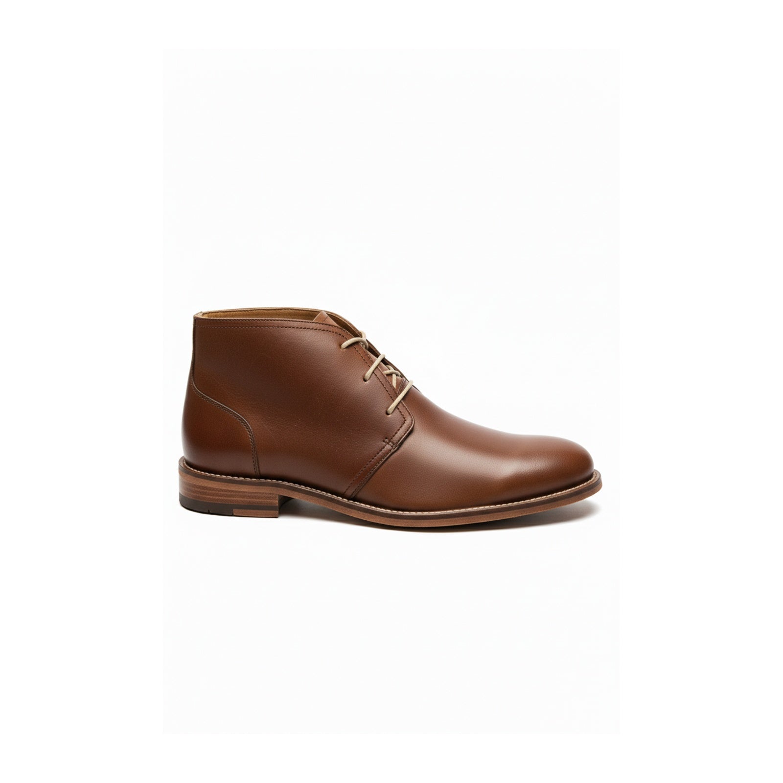 Men's Antique Brown Leather Chukka Boots - side-view