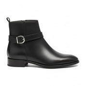 Men's Black Jodhpur Leather Boots - side-view