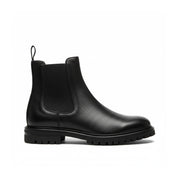 side-view - Men's Black Leather Ankle Boots
