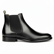 side-view - Men's Black Leather Chelsea Boots