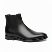 side-view - Men's Black Leather Chelsea Boots