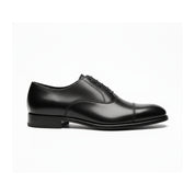 Men's Black Leather Lace-Up Oxfords - side-view