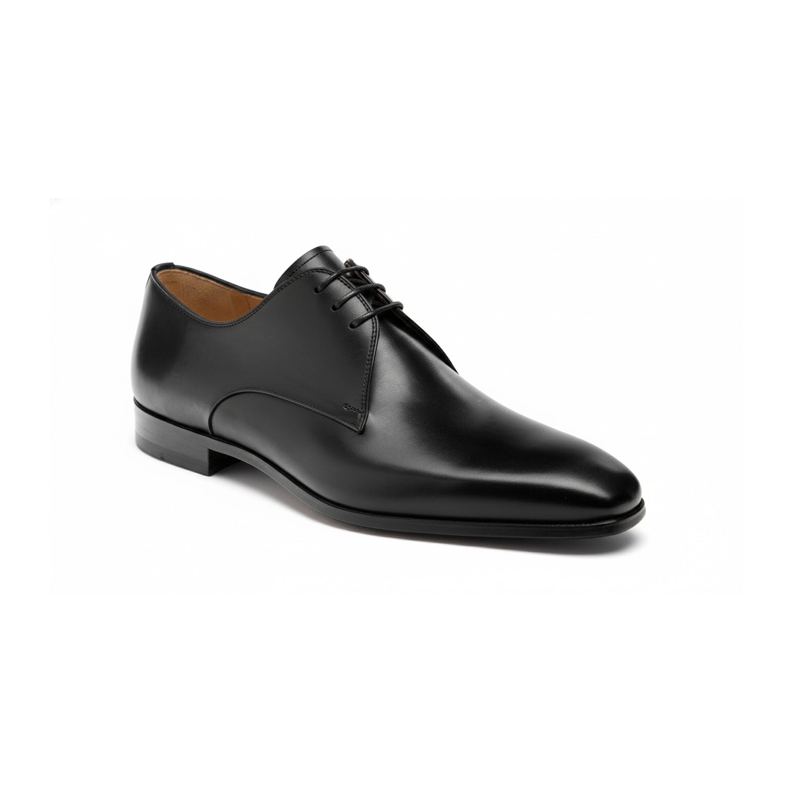 side-view - Men's Black Leather Oxford Dress Shoes