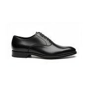 side-view - Men's Black Leather Tuxedo Dress Shoes