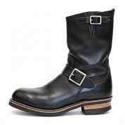 side-view - Men's Black Leather Work Boots