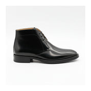 side-view - Men's Black Patent Leather Dress Boots