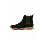 side-view - Men's Black Suede Chelsea Boots