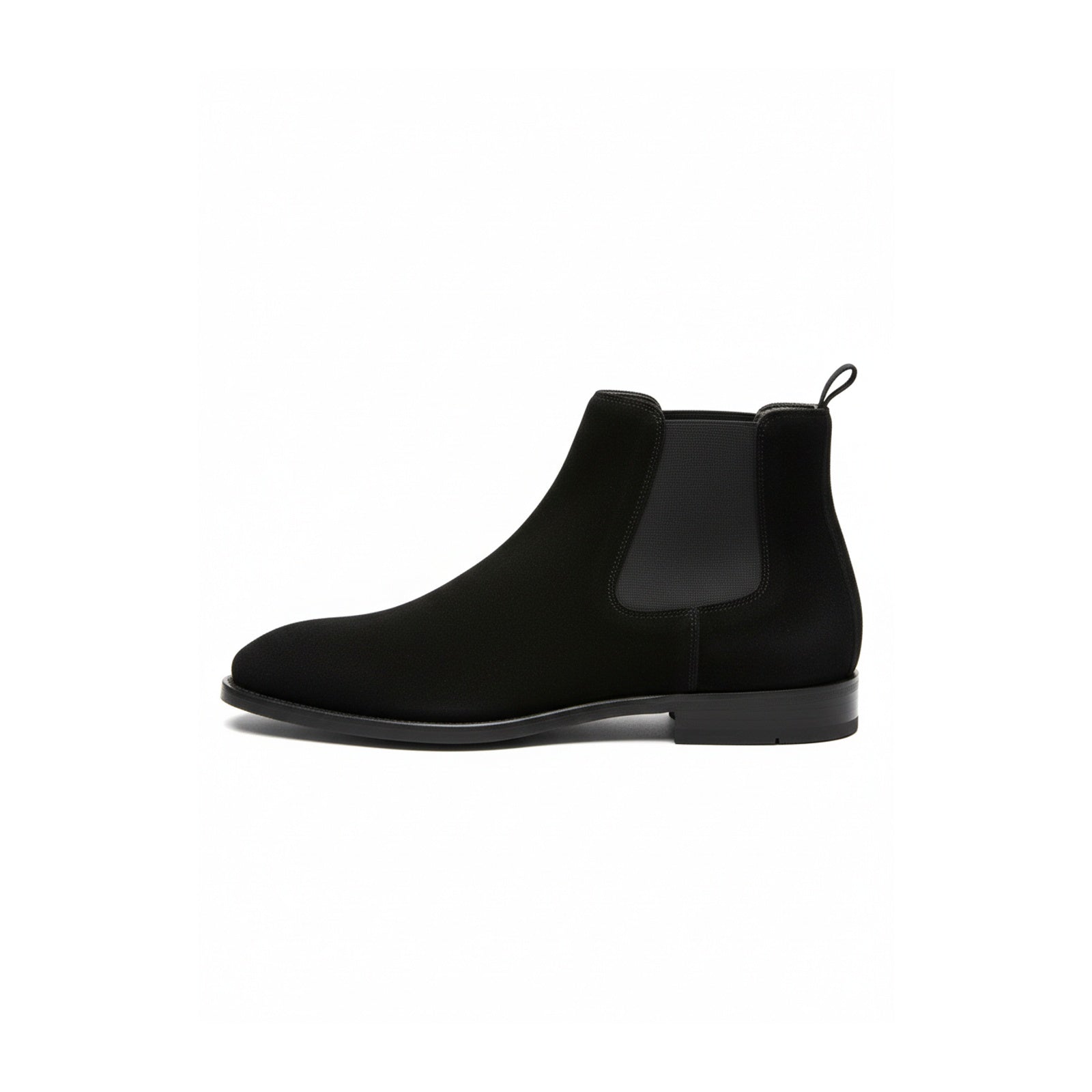 side-view - Men's Black Suede Chelsea Boots