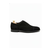 side-view - Men's Black Suede Oxford Dress Shoes