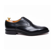 Men's Black Leather Wingtip Oxford Dress Shoes - side-view