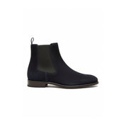 side-view - Men's Blue Suede Chelsea Boots