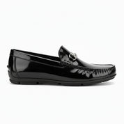 side-view - Men's Brown Cow Leather Bit Loafers