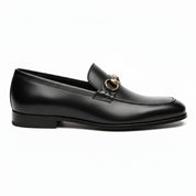 side-view - Men's Brown Cow Leather Loafers